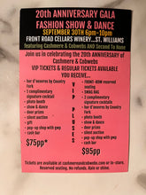 Charger l'image dans la galerie, 20th Anniversary Gala Fashion Show & Dance Tickets