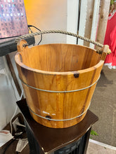 Load image into Gallery viewer, Antique Full-Size Water Pump with Wooden Bucket