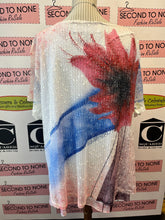 Cargar imagen en el visor de la galería, Large Floral Net Overlay Tunic Top (Size 18)