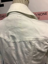 Load image into Gallery viewer, *AS IS- Guess White Denim Jacket (Size L)