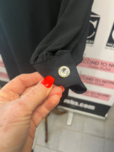 Charger l'image dans la galerie, Liz Claiborne Sheer Sleeve Little Black Dress (Size 10)