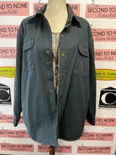 Cargar imagen en el visor de la galería, Grey Marled Cold Shoulder Tunic (Size M)