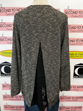 Cargar imagen en el visor de la galería, Bronze Metallic Split Back Lace Top (Size L)