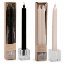 Cargar imagen en el visor de la galería, Juego de dos velas con soporte (2 colores)