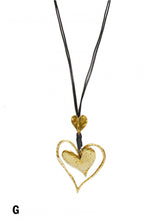 Charger l'image dans la galerie, Double Heart Long Necklace (2 Colors)