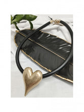 Load image into Gallery viewer, Short Rope Heart Necklace (Only Gold Left!)