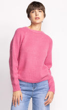 Load image into Gallery viewer, Pink Twist Front Wool Sweater