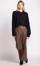 Load image into Gallery viewer, Faux Leather Wider-Leg Pants (2 Colours)