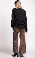 Load image into Gallery viewer, Faux Leather Wider-Leg Pants (2 Colours)