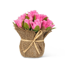 Charger l'image dans la galerie, Têtes de roses en jute (2 couleurs)