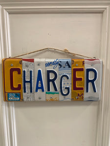 "CHARGER" Licence Plate Sign