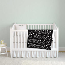 Cargar imagen en el visor de la galería, Manta de algodón con caras de gato (¡solo queda 1!)