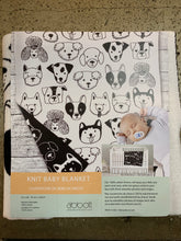 Cargar imagen en el visor de la galería, Manta de algodón con caras de perro