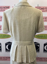 Cargar imagen en el visor de la galería, Conjunto de vestido beige de 2 piezas (talla 12)