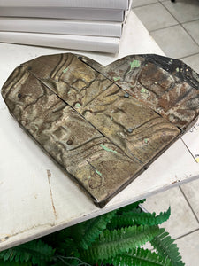 Antique Ceiling Tile Heart