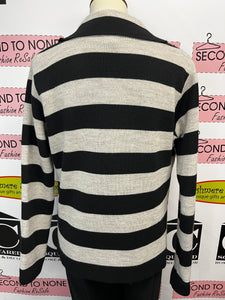 Striped Sweater Jacket (Size M)