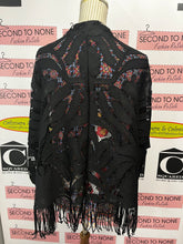 Charger l&#39;image dans la galerie, Dynamite Black Lace Shawl (Size XS)
