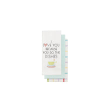 Load image into Gallery viewer, &quot;I Love You...&quot; Kitchen Towel Set
