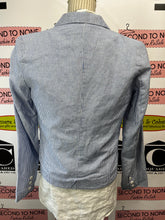 Load image into Gallery viewer, NWT Kenar Pinstripe Linen Blend Blazer (Size S)
