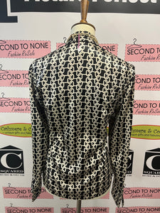 Chain Link Print Blouse (Size 10)