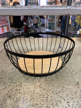 Load image into Gallery viewer, Metal &amp; Wooden Baskets (2 Sizes)
