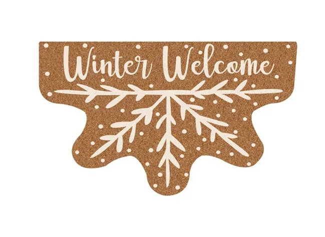 Winter Welcome Coir Mat