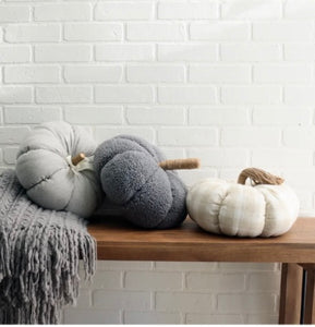Sherpa Grey Pumpkin Cushion