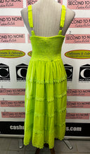 Cargar imagen en el visor de la galería, NWT Fiori Green Eyelet Sundress (Size M)
