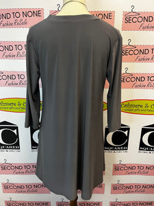 Grey Button Front Tunic (Size 10)