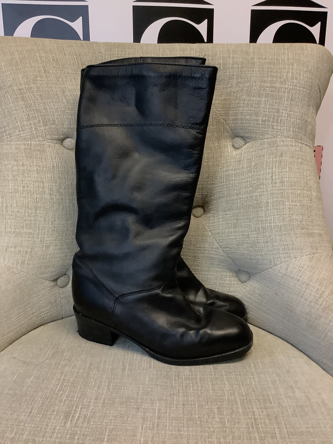 College Canada Leather Calf Boots (Size 7 1/2)