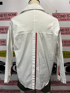 White Collared Blouse (Size M)