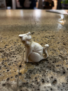 Mini Cast-Iron Sitting Cat (3 Colors)