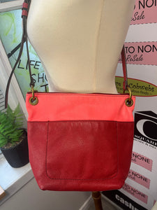 Two-Tone Fossil Leather Crossbody