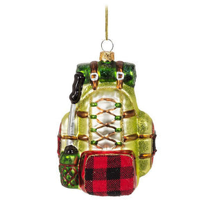 Backpack Glass Ornament