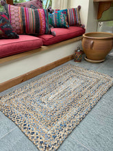 Load image into Gallery viewer, Jute &amp; Recycled Denim Rugs (2 Sizes)…Back In Stock!
