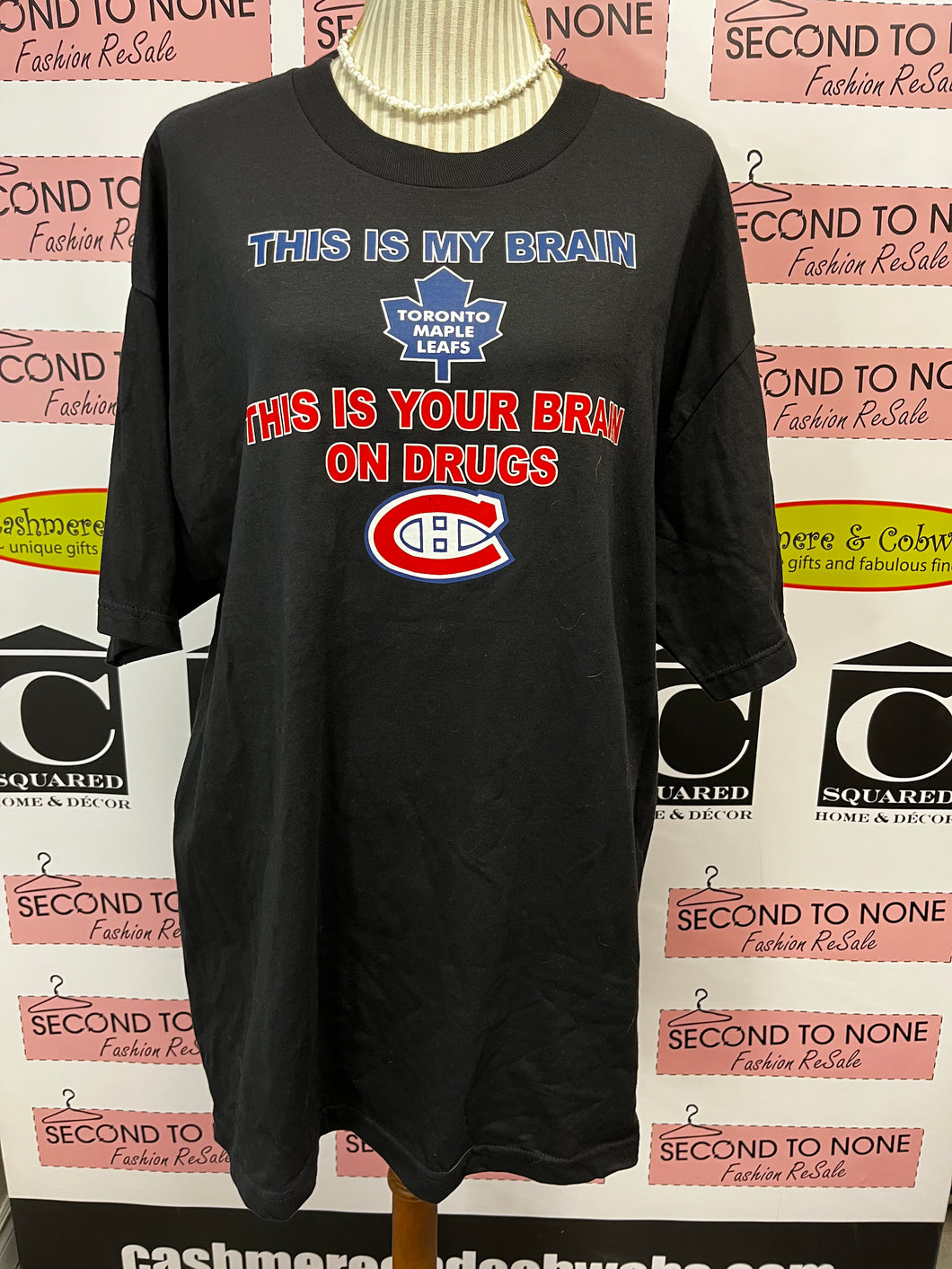 Leafs vs. Canadiens Hockey Tee (Size XL)