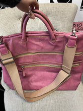 Load image into Gallery viewer, Matt &amp; Nat Pink Vegan Leather Messenger Bag

