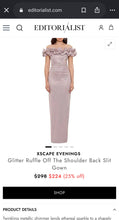 Charger l'image dans la galerie, Xscape Glitter Ruffle Gown (Size 10)
