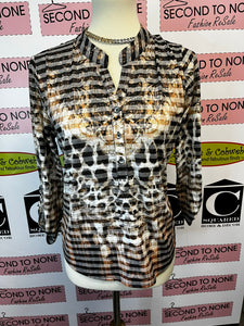 Laura Animal Print Top (Size M)