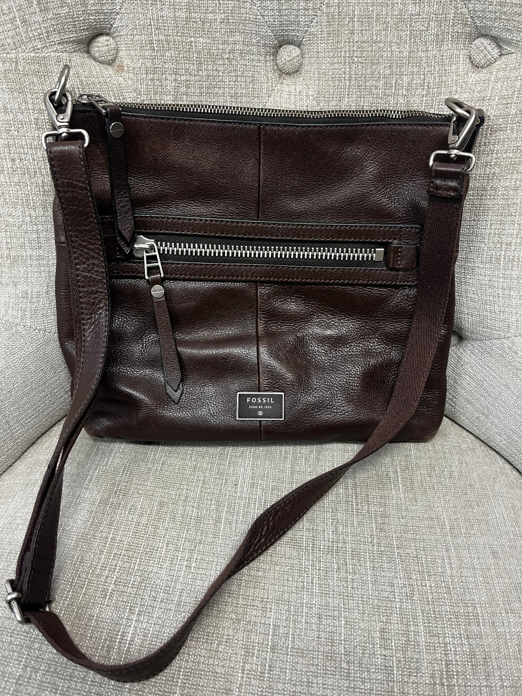 Fossil Dawson Leather Crossbody Bag