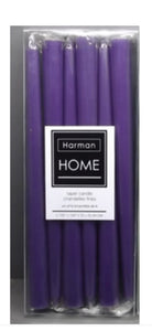 Rich-Coloured Tapered Candles (Set of 6)(2 Colours)