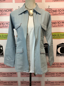 100% Cotton Embroidered Sleeve Denim-Type Jacket (3 Colours)