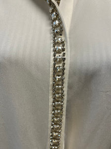 Rhinestone Front Blouse (Size M)
