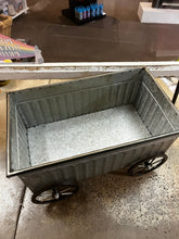 Load image into Gallery viewer, Galvanized Metal Wagon
