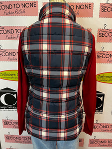 Tommy Hilfiger Plaid Puffer Vest (Size S)