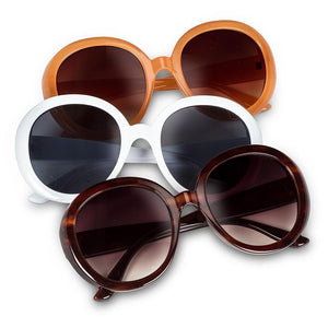 Large Round Frame Sunglasses - Sophia (3 Colors)