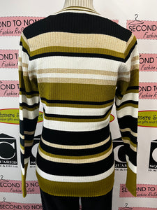 Multi-Stripe Ribbed Sweater