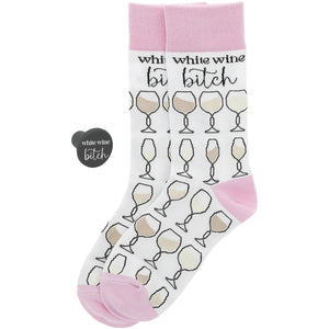 Fun WINE-Themed Socks With Bonus Cork (4 Designs)