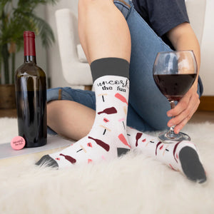 Fun WINE-Themed Socks With Bonus Cork (4 Designs)