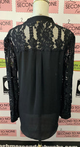 Black Lace Blouse (Size 10)